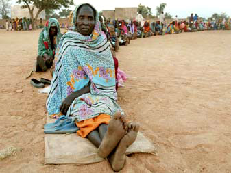 Flüchtlinge aus Darfur.