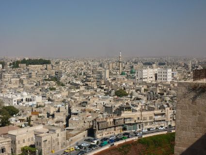 Una veduta di Aleppo dalla Cittadella.