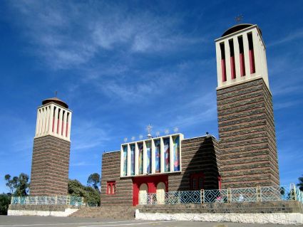 Die koptische Kathedrale in Asmara, Eritrea. Foto: Wikipedia.