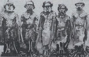 Mitglieder des Mt.-Clay-Stammes 1859.