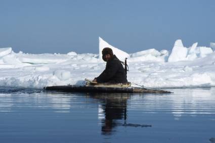 Fischer auf der Insel Baffin