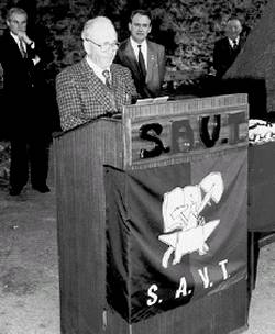1992 - Silvano Bois, primo segretario S.A.V.T.. 'Le chemin du S.A.V.T. 1952-2002', 2002