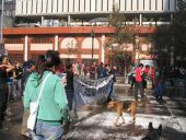 Protesta mapuche e marcia pacifica per l'Alameda e Paseo Ahumada a Santiago, 13.5.2006