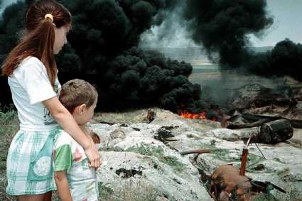 Tschetschenienkrieg. Foto: Musa Sadullajew.