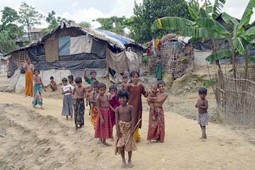 Un campo profughi Rohingya. Foto: UNHCR/J. Pagonis.