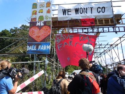 Proteste a Dale Farm. Foto: Fabrizio Casavola.