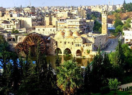 Una veduta della città siriana di Hama.