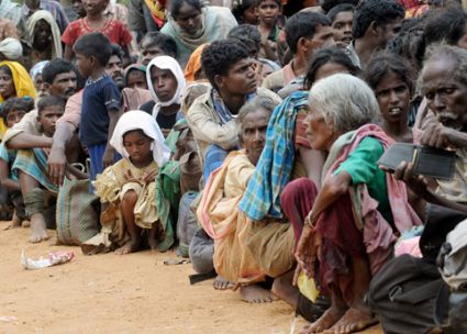 Tamilische Flüchtlinge in Sri Lanka. Foto: Allen Tyler.