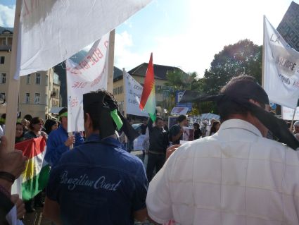 Manifestazione per Kobane a Bolzano. Foto: Mauro di Vieste.