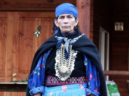 Die Mapuche–Heilerin Francisca Linconao hat sich als erste indigene Frau 2009 gegen einen mächtigen Holzkonzern durchgesetzt und ist seitdem mit haltlosen Beschuldigungen konfrontiert. Foto: Pedro Cayuqueo.
