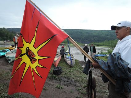 Kanada: Koordinierungstreffen zur Sicherung des Peace River. Foto: Antonio Sentres.