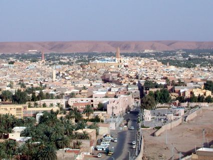 Blick auf Ghardaia (Tagherdayt), der Hauptstadt des Mzab. Foto: Wikipedia.