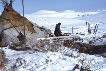 Sibirien: die Bedrohung der Umwelt bedroht auch die Kultur. Foto: Archiv GfbV.