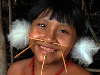 Die Yanomami leben im amazonischen Regenwald an der Grenze von Brasilien zu Venezuela. Foto: Christina Haverkamp.