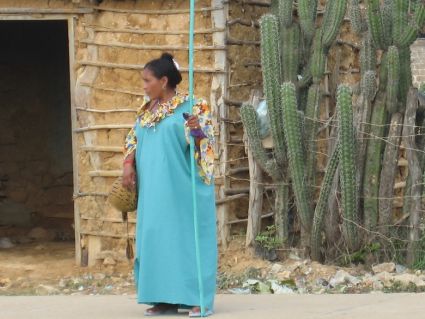 Donna dell'etnia Wayuu, Guajira Colombia. Foto: Jenni Contreras CC BY 2.0.