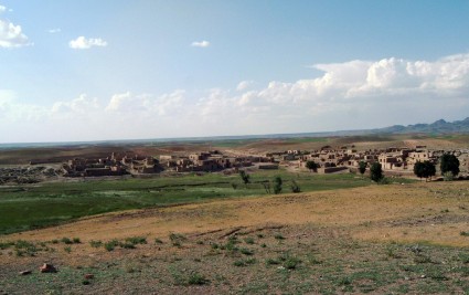 Verlassenes Dorf in Kurdistan.