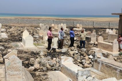 Un cimitero distrutto yezida in Iraq del Nord. Foto: Prof. Dr. Jan Ilhan Kizilhan.