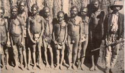 Sklaverei am Anfang des XX. Jh. Foto von F. Bernini.