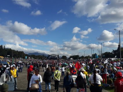 Manifestazione del 1 maggio 2015 a Bogotà, Colombia. Foto: Dario Ghilarducci.