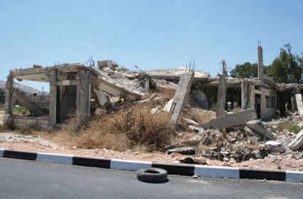 Una ex stazione di polizia a Jenin, Palestina. Foto: Magne (flickr.com).