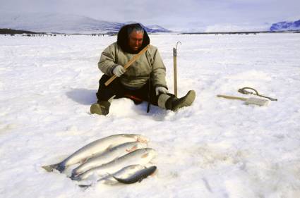 Pescatore dell'isola di Baffin